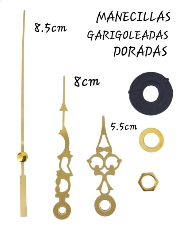 Manecilla Dorada Garigoleada mediana